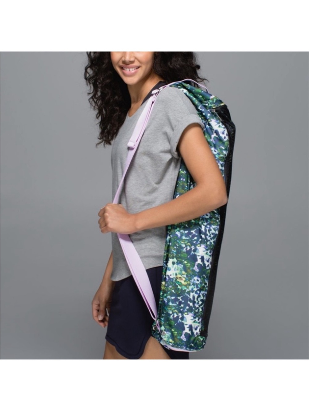 Lululemon Drishti Yoga Mat Tote Bag ‎Floral